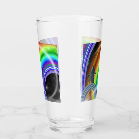 Mysterie Figuur bij de Interdimensionale Stargate Glas (Links)