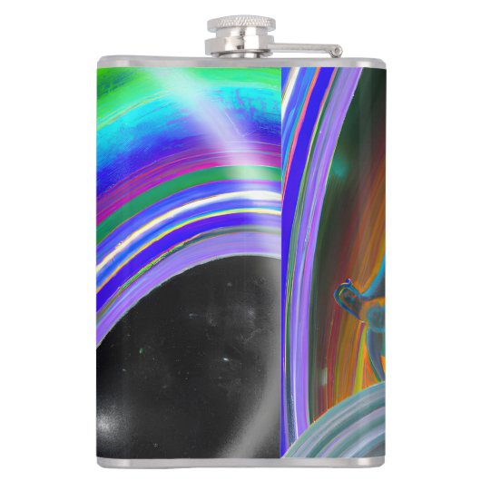 Mysterie Figuur bij de Interdimensionale Stargate Heupfles (Achterkant)