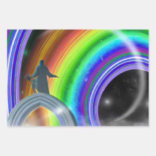 Mysterie Figuur bij de Interdimensionale Stargate Inpakpapier Vel