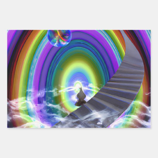 Mysterie Figuur bij de Interdimensionale Stargate Inpakpapier Vel (Voorkant)