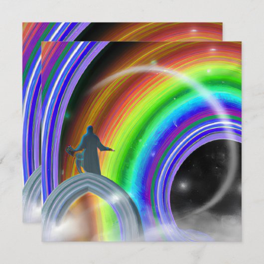 Mysterie Figuur bij de Interdimensionale Stargate Kaart (Voorkant / Achterkant)