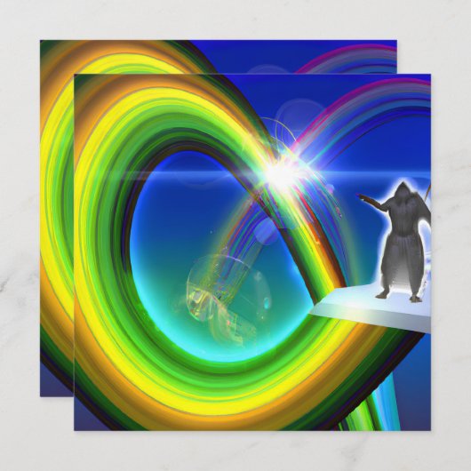 Mysterie Figuur bij de Interdimensionale Stargate Kaart (Voorkant / Achterkant)