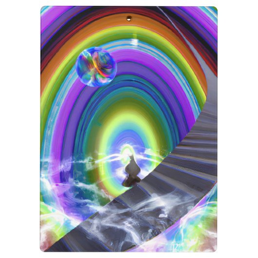 Mysterie Figuur bij de Interdimensionale Stargate Klembord (Achterkant)