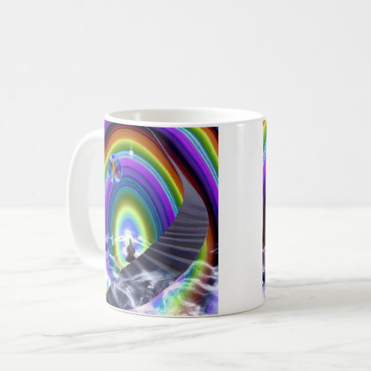 Mysterie Figuur bij de Interdimensionale Stargate Koffiemok (Voorkant links)