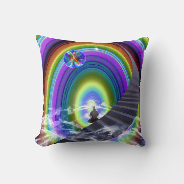 Mysterie Figuur bij de Interdimensionale Stargate Kussen (Voorkant)