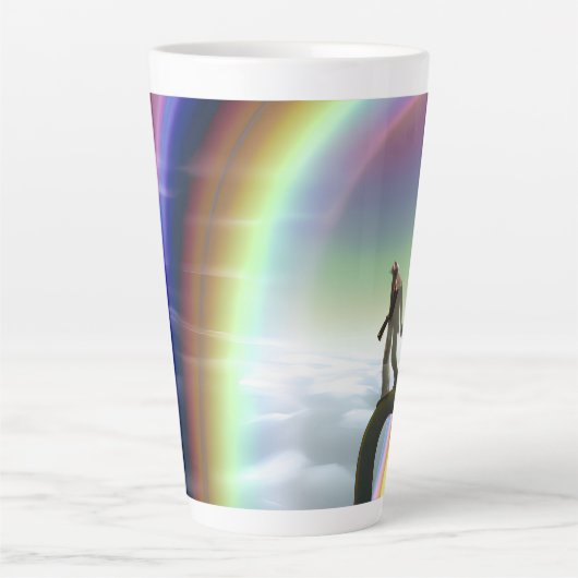 Mysterie Figuur bij de Interdimensionale Stargate Latte Mok (Voorkant)