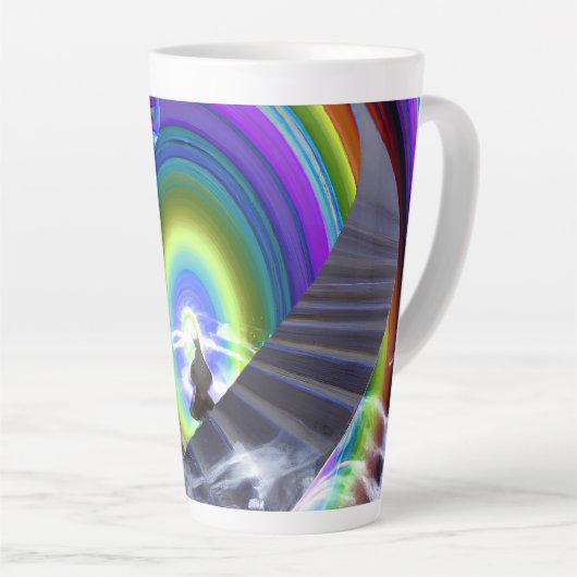 Mysterie Figuur bij de Interdimensionale Stargate Latte Mok (Rechterhoek)