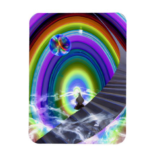 Mysterie Figuur bij de Interdimensionale Stargate Magneet (Verticaal)