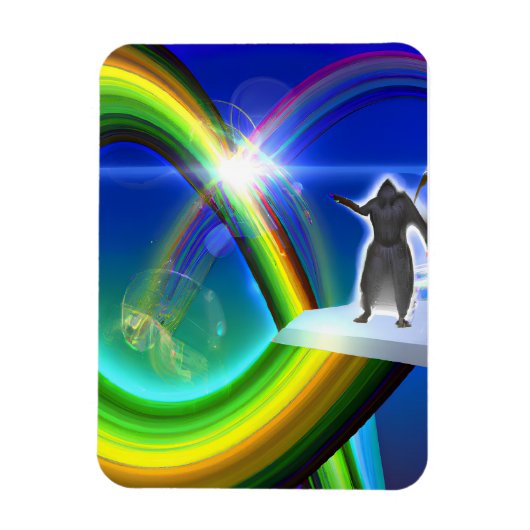 Mysterie Figuur bij de Interdimensionale Stargate Magneet (Verticaal)