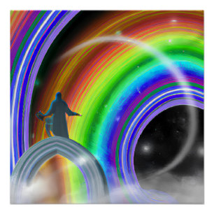 Mysterie Figuur bij de Interdimensionale Stargate Perfect Poster