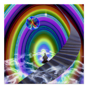 Mysterie Figuur bij de Interdimensionale Stargate Perfect Poster