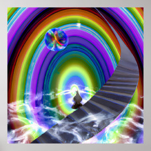 Mysterie Figuur bij de Interdimensionale Stargate Poster