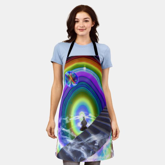 Mysterie Figuur bij de Interdimensionale Stargate Schort (Gedragen)