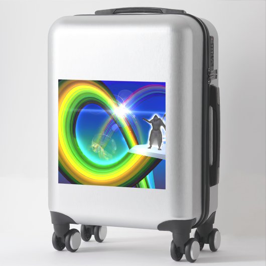 Mysterie Figuur bij de Interdimensionale Stargate Sticker (Koffer)