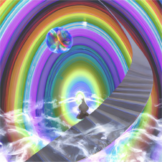 Mysterie Figuur bij de Interdimensionale Stargate Sticker (Voorkant)