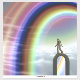 Mysterie Figuur bij de Interdimensionale Stargate Sticker