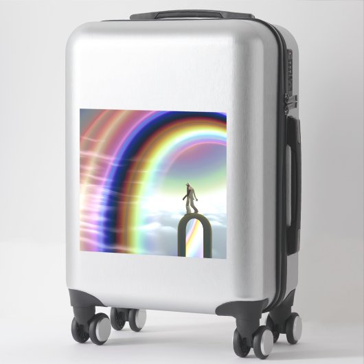 Mysterie Figuur bij de Interdimensionale Stargate Sticker (Koffer)