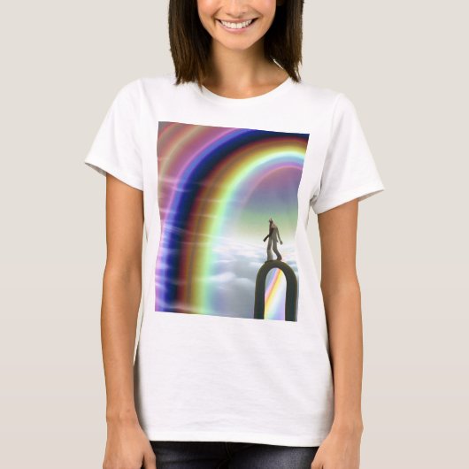 Mysterie Figuur bij de Interdimensionale Stargate T-shirt (Voorkant)