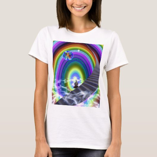 Mysterie Figuur bij de Interdimensionale Stargate T-shirt (Voorkant)