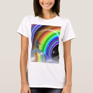 Mysterie Figuur bij de Interdimensionale Stargate T-shirt