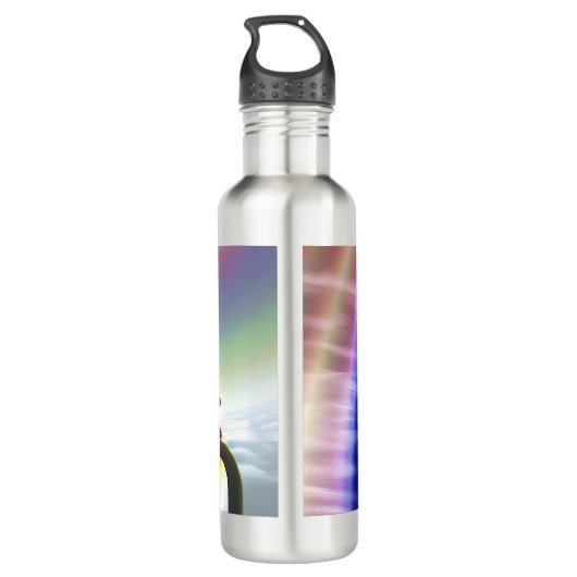 Mysterie Figuur bij de Interdimensionale Stargate Waterfles (Achterkant)