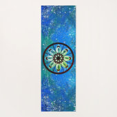 Mysterie Gem Lotus Wheel Glittery Yogamat (Achterkant)