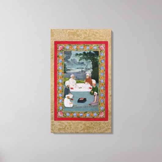 Mysterie-gesprek tussen specifieke schieken canvas afdruk (Voorkant)