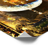 Mysterie  gouden moonkristallen poster (Hoek)