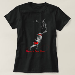 Mysterie in elke blik | Kat Typografie Kunst T-shirt