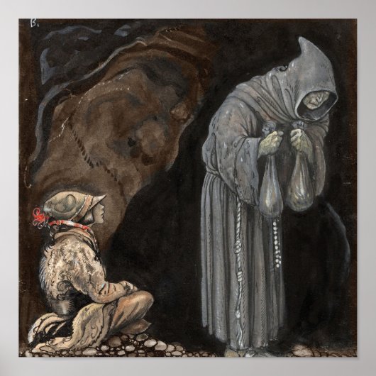 Mysterie in verborgen kleding met jongen poster (Voorkant)