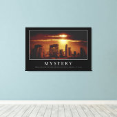 Mysterie: Inspirerend prijsopgave Canvas Afdruk (Insitu (Houten vloer))