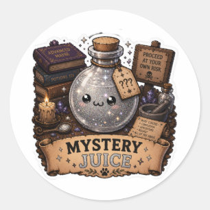 Mysterie Juice Grappige Fantasie Toverdrank Sticke Ronde Sticker