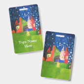 Mysterie Kasteel Badge (Voor- en achterkant)