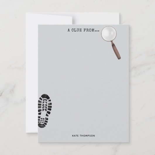 Mysterie Kids Geheime Agent Spion Detective Thema Notitiekaartje (Voorkant)