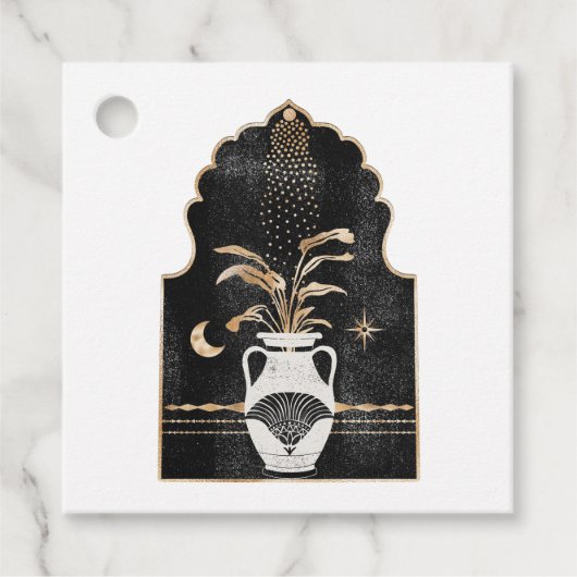 Mysterie kosmische Plant Bedankjes Labels (Voorkant)