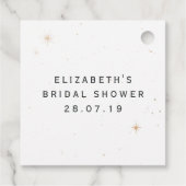 Mysterie kosmische Plant Bedankjes Labels (Achterkant)