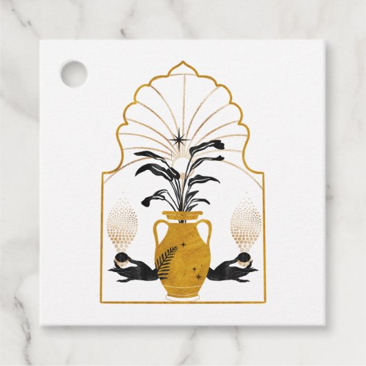 Mysterie kosmische Plant Bedankjes Labels (Voorkant)