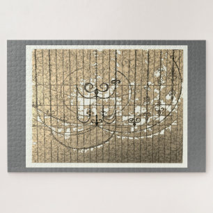 Mysterie Kroonluchter ballroom sepia illustratie Legpuzzel