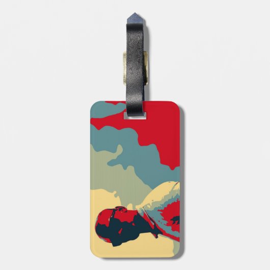 Mysterie Man Bagagelabel (Achterkant verticaal)