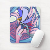 Mysterie met bloeiende mousepad muismat (Met muis)