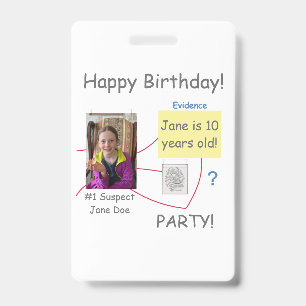 Mysterie Misdaad Oplossen Bewijzenbord Badge