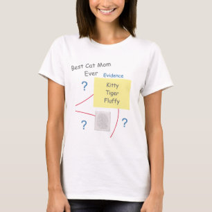 Mysterie Misdaad Oplossen Bewijzenbord Beste Katte T-shirt
