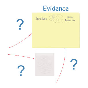 Mysterie Misdaad Oplossen Bewijzenbord Post-it® Notes