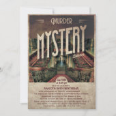 Mysterie Moord Diner Uitnodiging (Voorkant)