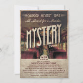 Mysterie Moord Trein Uitnodiging (Voorkant)