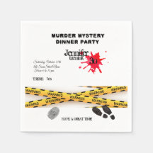 Mysterie moord verjaardagsdiner feest crime scene 