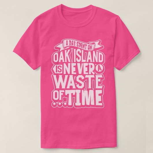 Mysterie op het eiken- en eikeneiland t-shirt (Design voorkant)