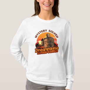 Mysterie Opgelost Iedereen Houdt van Koffie Grappi T-shirt