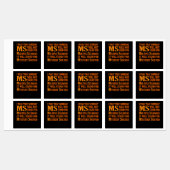 Mysterie Opgeloste multipele sclerose Bewustheid Labels (Vel)