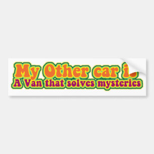 Mysterie oplossende bestelwagen! bumpersticker